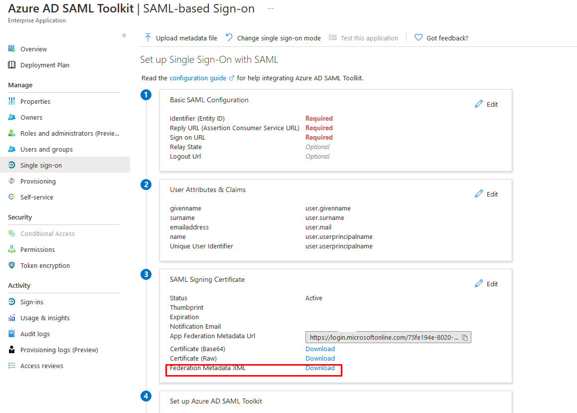 Save the XML file as you will need it later.